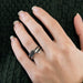 Bague 52 DINH-VAN - Spirale - Bague or blanc, diamants noirs et diamants 58 Facettes DV0821-2-52-1