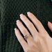 Bague 52 DINH-VAN - Spirale - Bague or blanc, diamants noirs et diamants 58 Facettes DV0821-2-52-1