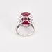 Bague 55 Bague or blanc, rubis cabochon et diamants 58 Facettes DV0671-18-DV0736-1