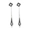 Boucles d'oreilles Pendants d'oreilles or blanc, diamants et onyx 58 Facettes DV0671-19