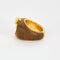 Bague 52 POIRAY - COEUR SECRET- Bague en or jaune et bois de santal 58 Facettes DV0834-2-52-1
