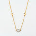 Collier Collier en or jaune, or blanc et diamants 58 Facettes DV0473-8