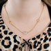 Collier Collier en or jaune, or blanc et diamants 58 Facettes DV0473-8