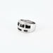 Bague 54 MAUBOUSSIN - Le vice - Bague en laque noir, or gris et diamants 58 Facettes DV9139-1-54-3