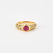 Bague 52 Bague en or jaune, rubis et diamants 58 Facettes DV7611-3-52-1