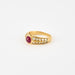 Bague 52 Bague en or jaune, rubis et diamants 58 Facettes DV7611-3-52-1