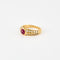 Bague 52 Bague en or jaune, rubis et diamants 58 Facettes DV7611-3-52-1