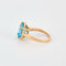 Bague 57 Bague en or rose et topaze bleue 58 Facettes DV0473-7-57-3