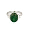 Bague 53 Bague or blanc, grenat tsavorite et diamants 58 Facettes DV0671-22-53-2