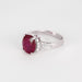 Bague 53 Bague or blanc, rubis et diamants 58 Facettes DV0671-20-53-2