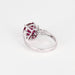 Bague 53 Bague or blanc, rubis et diamants 58 Facettes DV0671-20-53-2