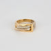 Bague 52 GUY LAROCHE- Bague 2 ors,  jaune et blanc et diamants 58 Facettes DV1488-1-52-1