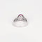 Bague 53 Bague or gris, saphir rose et diamant 58 Facettes DV6618-1-53-2