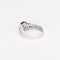 Bague 53 Bague or gris, saphir rose et diamant 58 Facettes DV6618-1-53-2