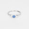 Bague 52 GEMMYO - Bague or blanc, saphir et diamants 58 Facettes DV3008-3-52-1