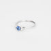 Bague 52 GEMMYO - Bague or blanc, saphir et diamants 58 Facettes DV3008-3-52-1