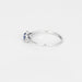 Bague 52 GEMMYO - Bague or blanc, saphir et diamants 58 Facettes DV3008-3-52-1