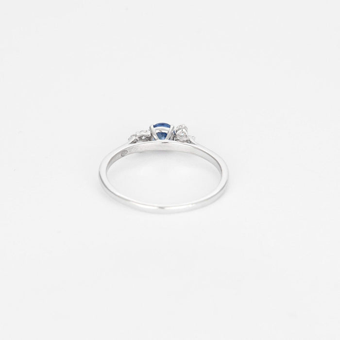 Bague 52 GEMMYO - Bague or blanc, saphir et diamants 58 Facettes DV3008-3-52-1