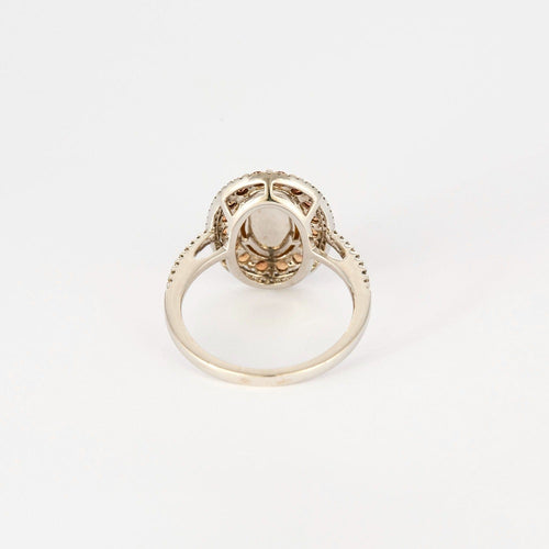 Bague 51.5 Bague or gris, opale de feu, saphirs orange et diamants 58 Facettes DV7166-2-515-3