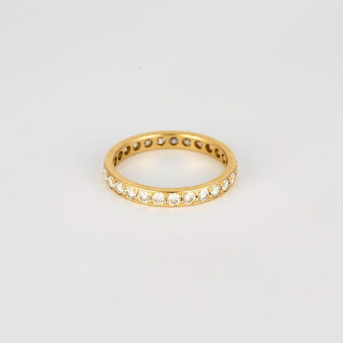 Bague 52 Alliance américaine or jaune et diamants. 58 Facettes DV2023-3-52-0