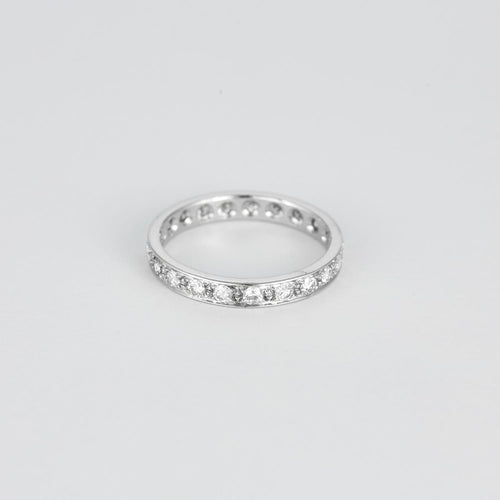 Alliance en or gris et Diamants