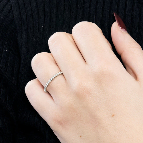 Bague 54 CARTIER - Alliance Etincelle - platine et diamants 58 Facettes DV9799-2-54-3