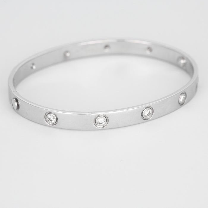 CARTIER - Love - Bracelet or blanc et diamants