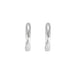 Boucles d'oreilles Créoles, or blanc 58 Facettes DV0846-5