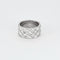 Bague 61 Large bague matelassée en or blanc 58 Facettes DV0846-17-61-2