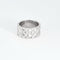 Bague 61 Large bague matelassée en or blanc 58 Facettes DV0846-17-61-2