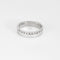 Bague demi-alliance en or blanc et diamants