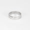 Bague demi-alliance en or blanc et diamants