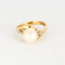 Bague 53 Bague en or jaune, perle de culture et diamants 58 Facettes DV9986-6-53-2