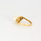 Bague 53 Bague en or jaune, perle de culture et diamants 58 Facettes DV9986-6-53-2