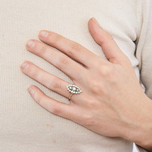 Bague 50 Bague en or gris et diamants 58 Facettes DV8127-1-50-2