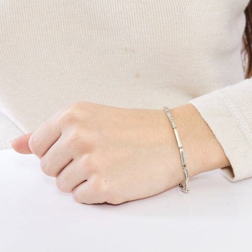 Bracelet Bracelet or blanc et diamants 58 Facettes DV0846-10