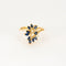 Bague 50 Bague en or jaune, saphirs et diamants 58 Facettes DV0260-8-50-2