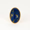 Bague 50 Bague en or jaune et pierre d'imitation bleue. 58 Facettes DV0654-4-50-2