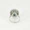 Bague 54 Bague or blanc turquoise et diamants 58 Facettes DV0819-3-54-3