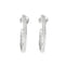 Boucles d'oreilles CHAUMET - Créoles en or blanc et diamants 58 Facettes DVO8O8-5