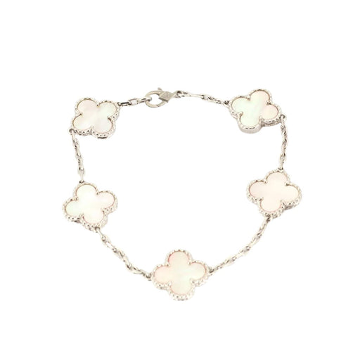 Bracelet VAN-CLEEF & ARPELS - Alhambra - Bracelet Vintage en or gris et nacre 58 Facettes DDV10315-1