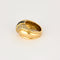 Bague Jonc, or jaune, diamants, émeraude, saphirs
