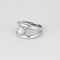 Bague 52 Bague type "Bandeau" en or gris et diamants 58 Facettes DV0808-6-52-1