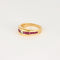 Bague 51 Bague jonc en or jaune, diamant et rubis calibrés 58 Facettes DV0808-8-51-2