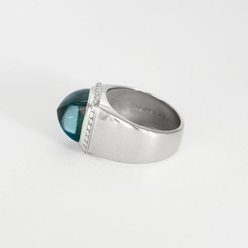 FRED - "Pain de sucre" - Or blanc, Topaze et Diamants.