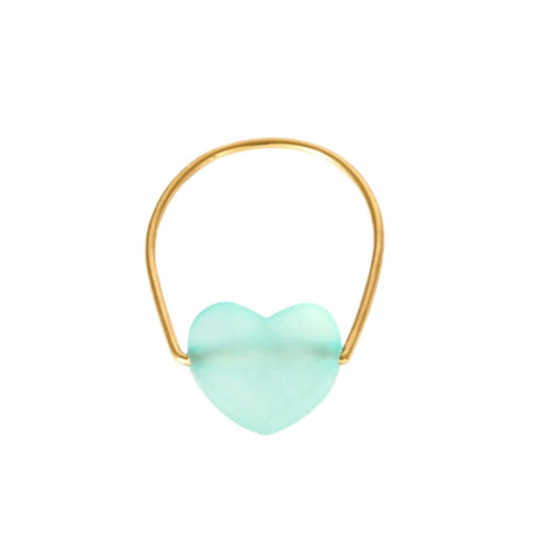 Bague 54 LAYONE - MORGANNE BELLO - Bague en or jaune et agate bleue 58 Facettes DV3229-3-54-3