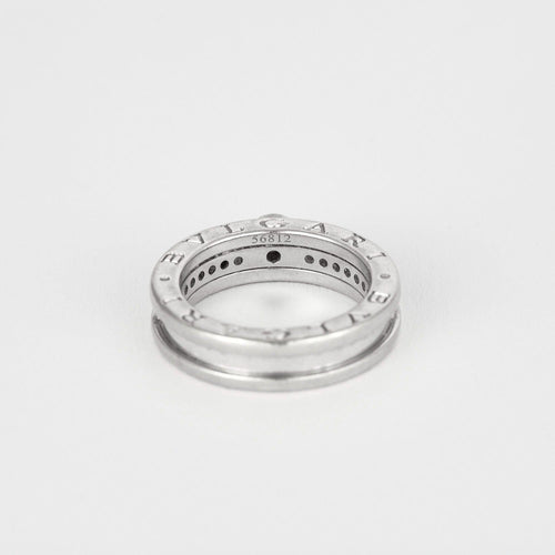 Bague 50 BULGARI - B.Zero1 - Solitaire or blanc et diamants 58 Facettes DV8685-3-50-2