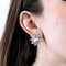 Boucles d'oreilles Boucle d'oreilles étoiles, or blanc 58 Facettes DV0846-4