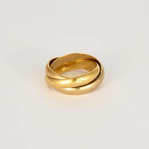 Bague 51 CARTIER - Trinity- Alliance trois ors 58 Facettes DV0839-1-51-2
