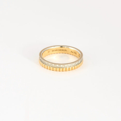 BOUCHERON - Quatre Radiant Edition - Alliance en or jaune, blanc et diamants